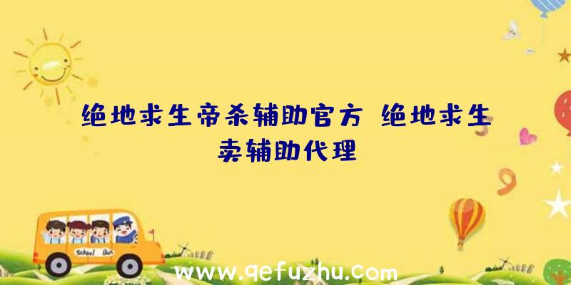 绝地求生帝杀辅助官方、绝地求生卖辅助代理