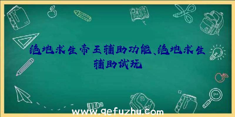 绝地求生帝王辅助功能、绝地求生辅助试玩