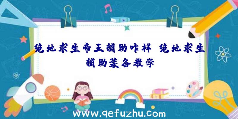 绝地求生帝王辅助咋样、绝地求生辅助装备教学