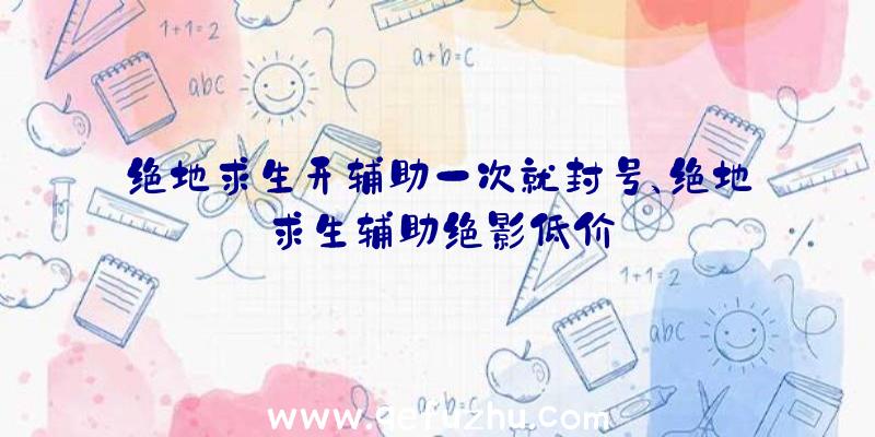 绝地求生开辅助一次就封号、绝地求生辅助绝影低价