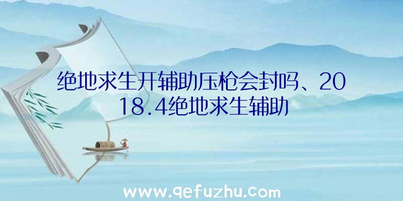 绝地求生开辅助压枪会封吗、2018.4绝地求生辅助