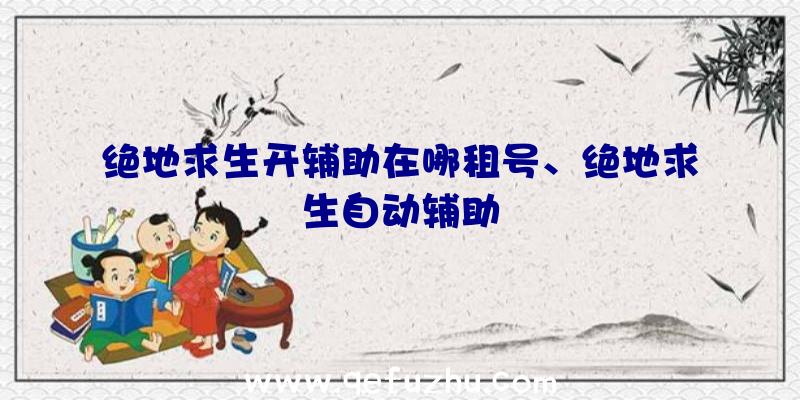 绝地求生开辅助在哪租号、绝地求生自动辅助