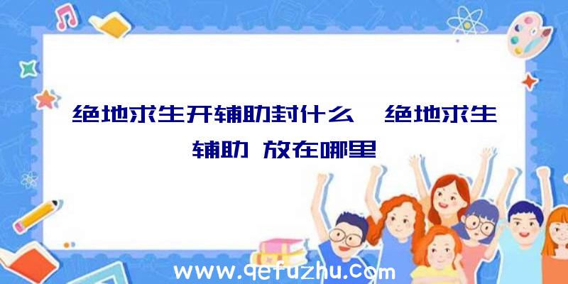 绝地求生开辅助封什么、绝地求生辅助