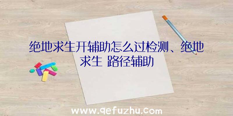 绝地求生开辅助怎么过检测、绝地求生