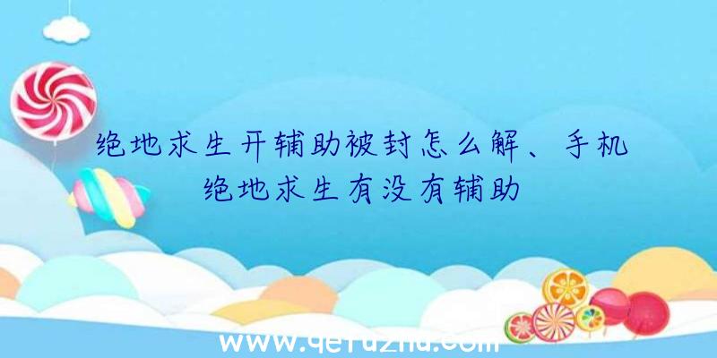 绝地求生开辅助被封怎么解、手机绝地求生有没有辅助