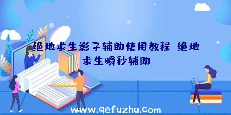 绝地求生影子辅助使用教程、绝地求生瞬秒辅助