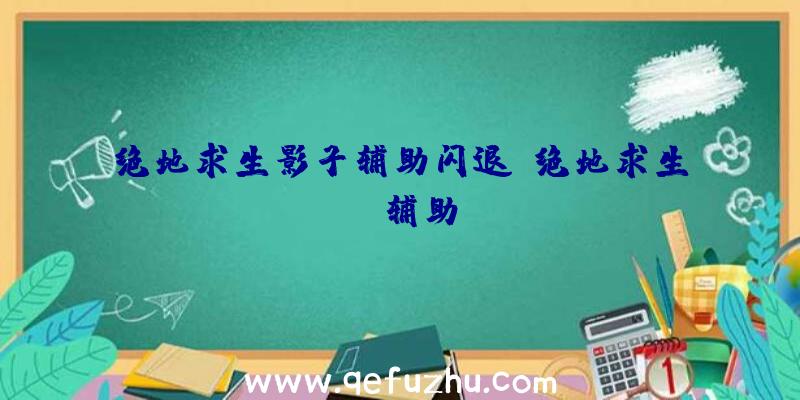 绝地求生影子辅助闪退、绝地求生TV辅助