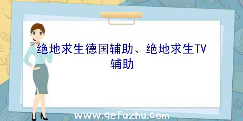 绝地求生德国辅助、绝地求生TV辅助