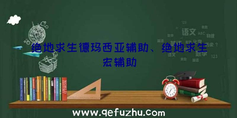 绝地求生德玛西亚辅助、绝地求生宏辅助