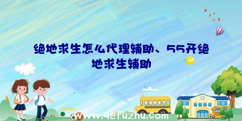 绝地求生怎么代理辅助、55开绝地求生辅助