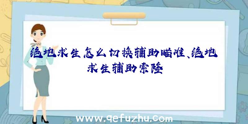 绝地求生怎么切换辅助瞄准、绝地求生辅助索隆