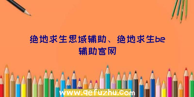 绝地求生思域辅助、绝地求生be辅助官网