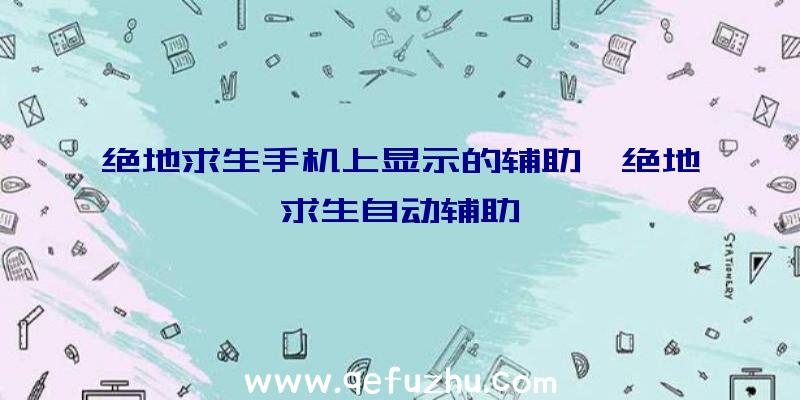 绝地求生手机上显示的辅助、绝地求生自动辅助