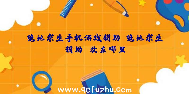 绝地求生手机游戏辅助、绝地求生辅助