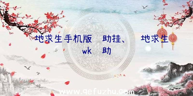 绝地求生手机版辅助挂、绝地求生wk辅助