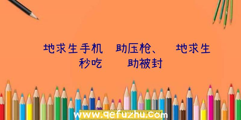 绝地求生手机辅助压枪、绝地求生秒吃药辅助被封