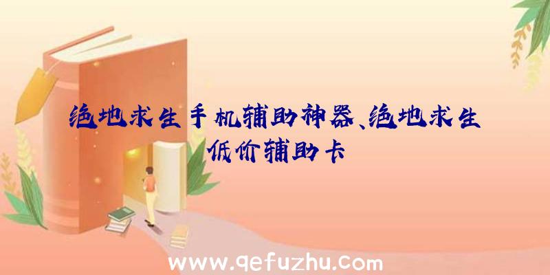 绝地求生手机辅助神器、绝地求生低价辅助卡