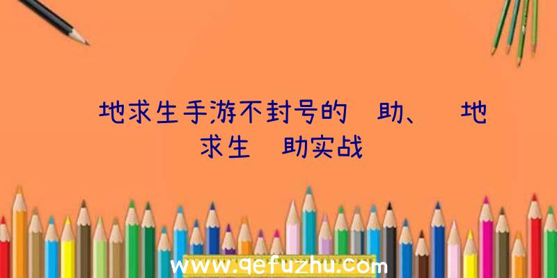 绝地求生手游不封号的辅助、绝地求生辅助实战