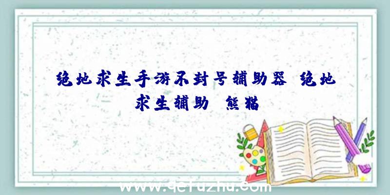 绝地求生手游不封号辅助器、绝地求生辅助