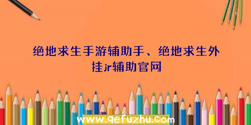 绝地求生手游辅助手、绝地求生外挂jr辅助官网