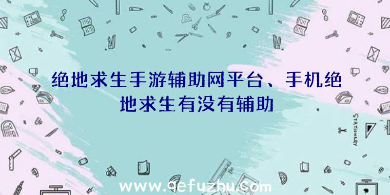 绝地求生手游辅助网平台、手机绝地求生有没有辅助