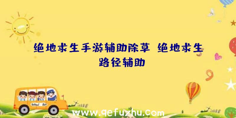 绝地求生手游辅助除草、绝地求生