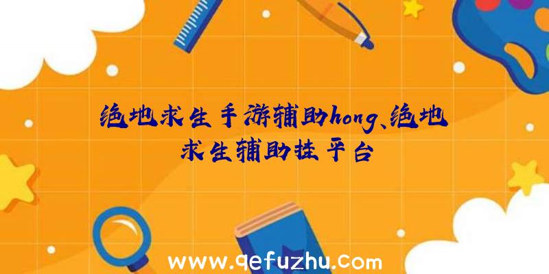 绝地求生手游辅助hong、绝地求生辅助挂平台