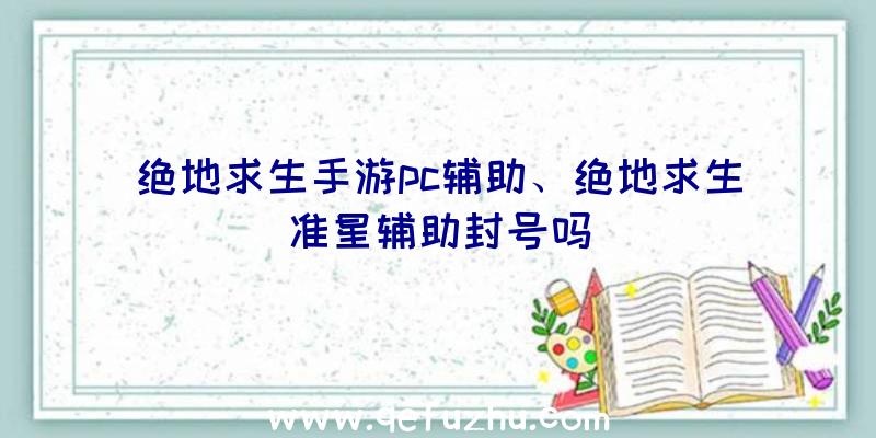 绝地求生手游pc辅助、绝地求生准星辅助封号吗