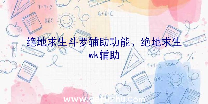 绝地求生斗罗辅助功能、绝地求生wk辅助