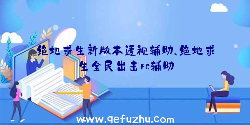 绝地求生新版本透视辅助、绝地求生全民出击pc辅助