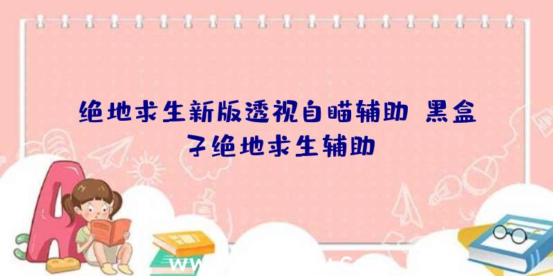 绝地求生新版透视自瞄辅助、黑盒子绝地求生辅助