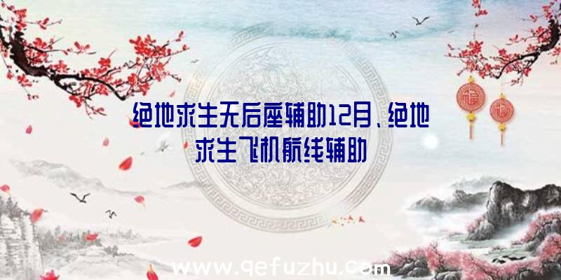 绝地求生无后座辅助12月、绝地求生飞机航线辅助