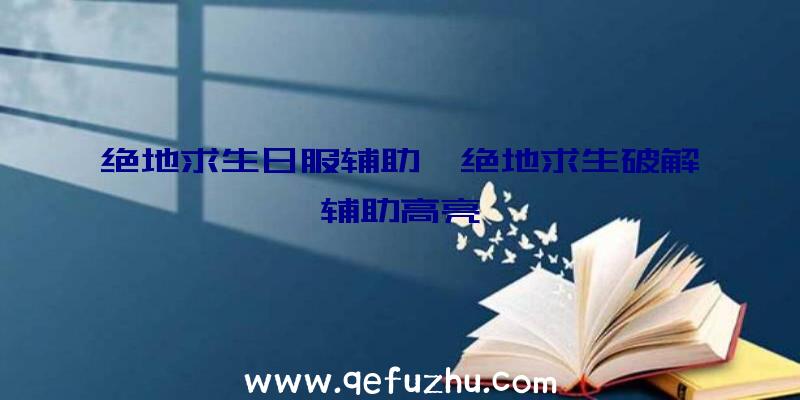 绝地求生日服辅助、绝地求生破解辅助高亮