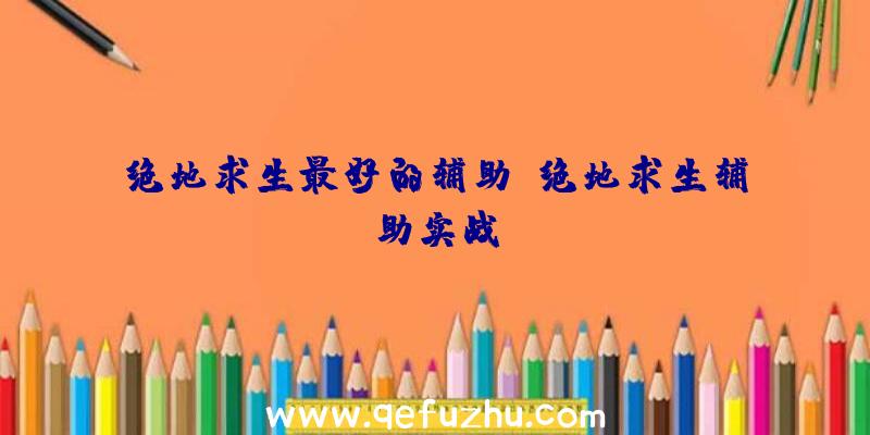 绝地求生最好的辅助、绝地求生辅助实战