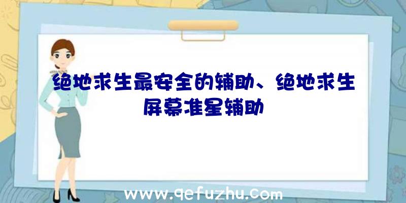 绝地求生最安全的辅助、绝地求生屏幕准星辅助