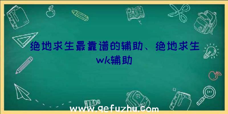 绝地求生最靠谱的辅助、绝地求生wk辅助