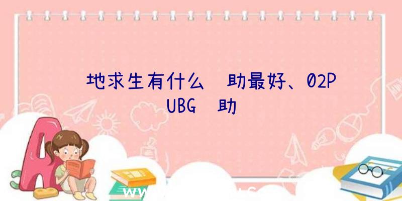 绝地求生有什么辅助最好、02PUBG辅助