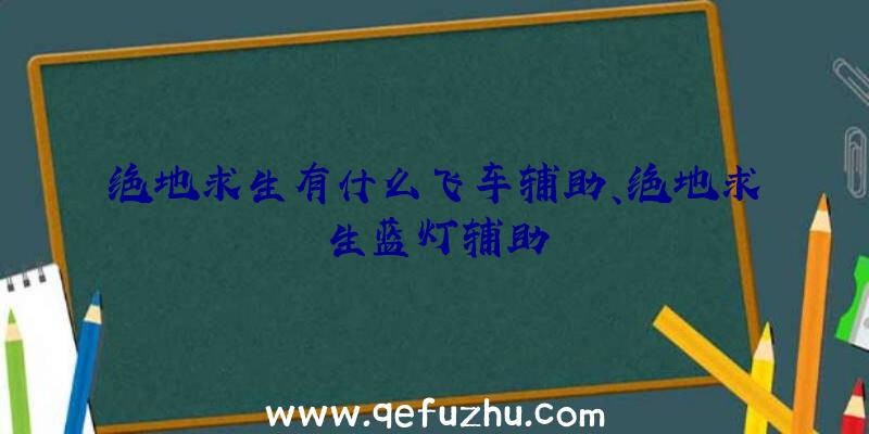 绝地求生有什么飞车辅助、绝地求生蓝灯辅助