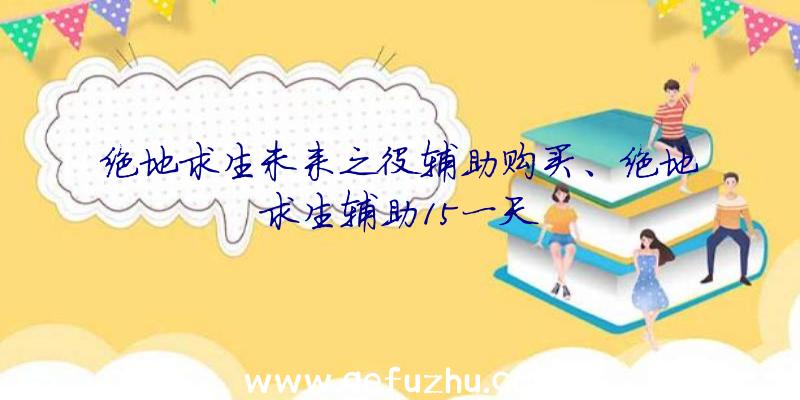 绝地求生未来之役辅助购买、绝地求生辅助15一天