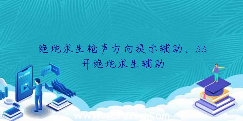 绝地求生枪声方向提示辅助、55开绝地求生辅助