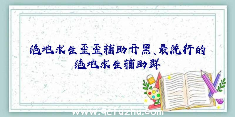 绝地求生歪歪辅助开黑、最流行的绝地求生辅助群