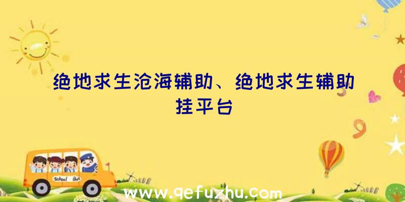 绝地求生沧海辅助、绝地求生辅助挂平台