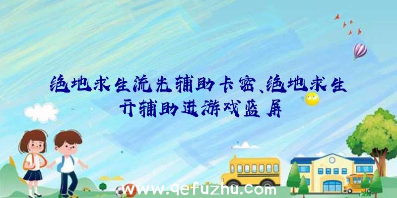 绝地求生流光辅助卡密、绝地求生开辅助进游戏蓝屏