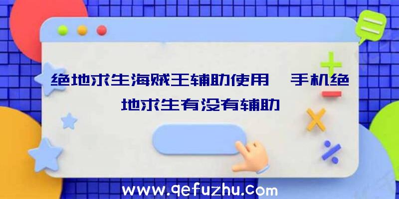 绝地求生海贼王辅助使用、手机绝地求生有没有辅助