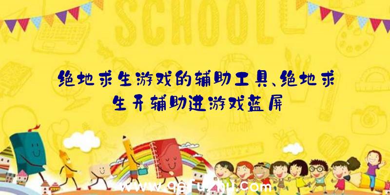 绝地求生游戏的辅助工具、绝地求生开辅助进游戏蓝屏