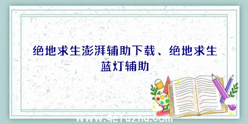 绝地求生澎湃辅助下载、绝地求生蓝灯辅助