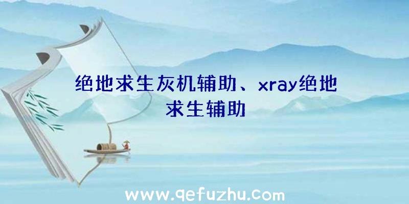 绝地求生灰机辅助、xray绝地求生辅助