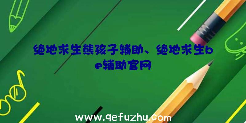 绝地求生熊孩子辅助、绝地求生be辅助官网