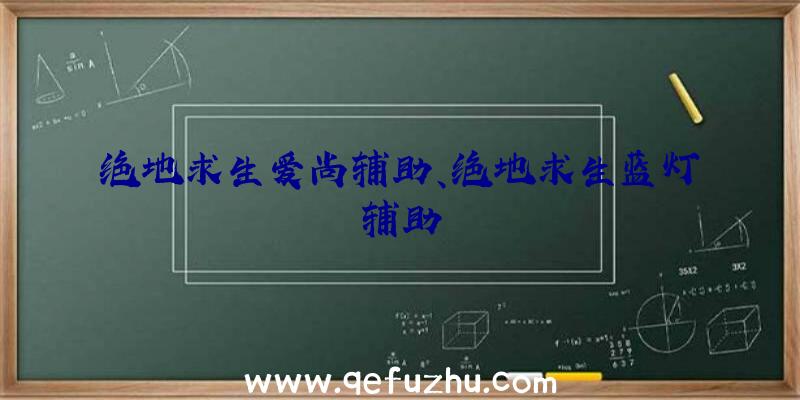 绝地求生爱尚辅助、绝地求生蓝灯辅助