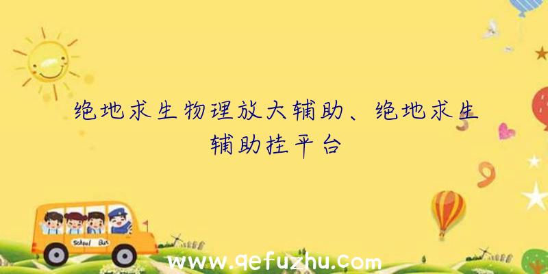 绝地求生物理放大辅助、绝地求生辅助挂平台